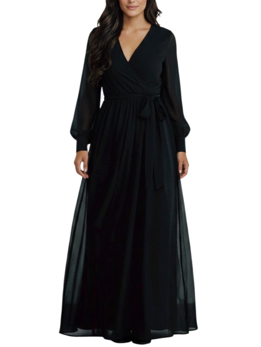 Baltic Born Lydia Black Maxi Dress Size M Long Sleeve Whimsigoth Wedding NWT